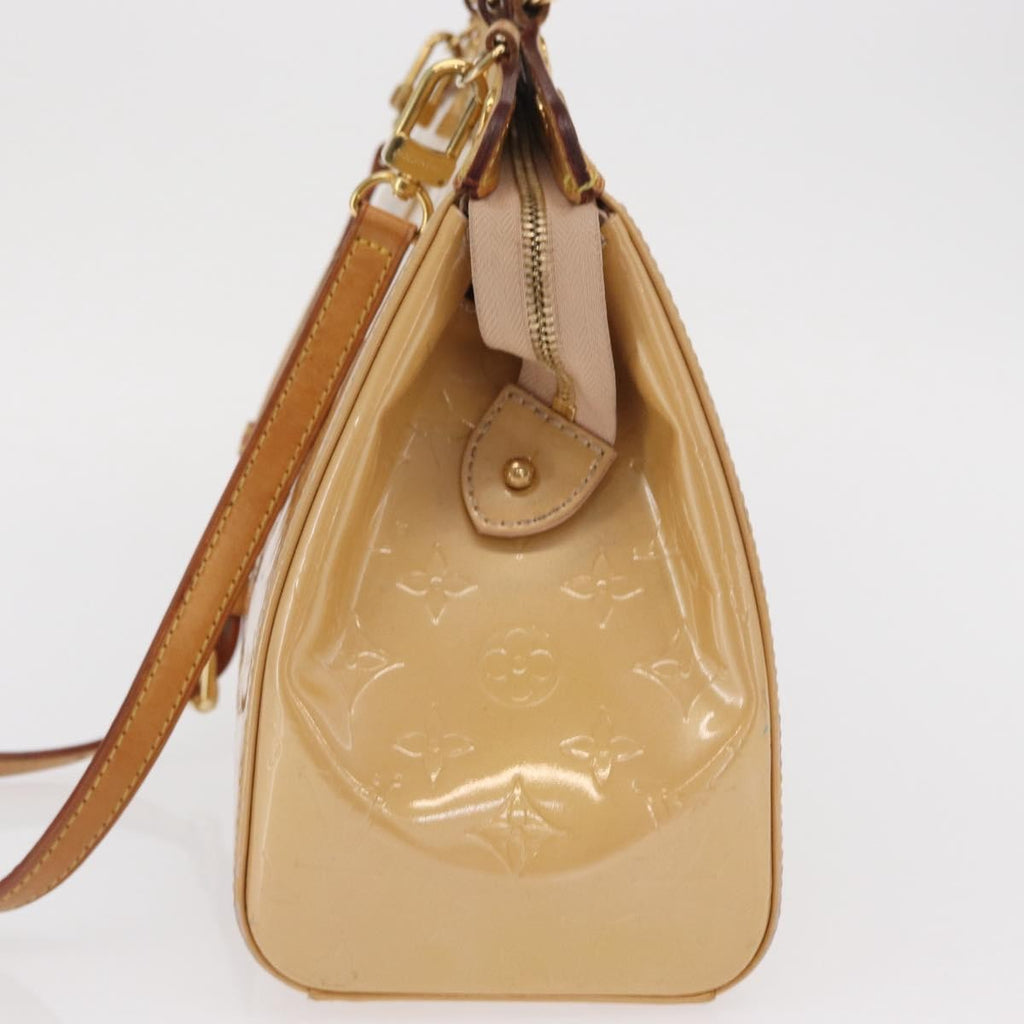 Louis Vuitton Blair Monogram Vernis Beige Patent_Leather Handbag