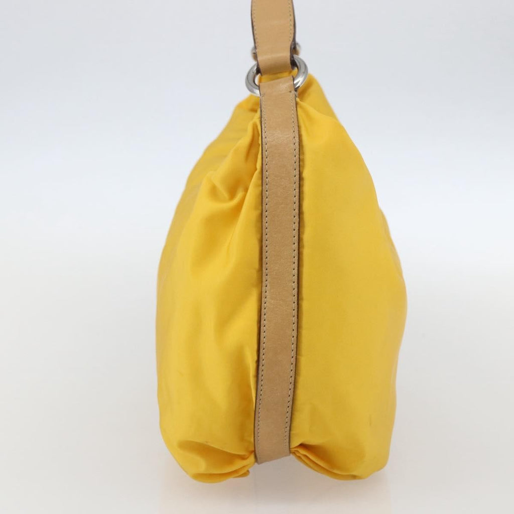 Prada Vintage Shoulder Bag Tessuto Yellow Nylon Shoulder Bag Bag