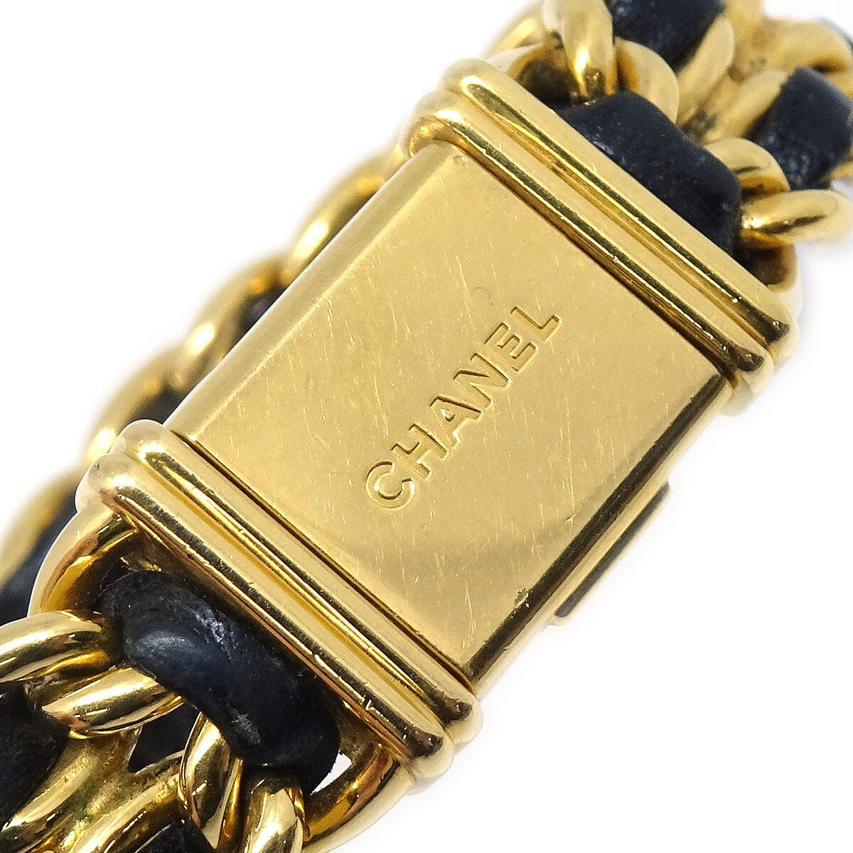 Chanel Premiere Rock Quartz Watch Plated Metal And Leather Watch