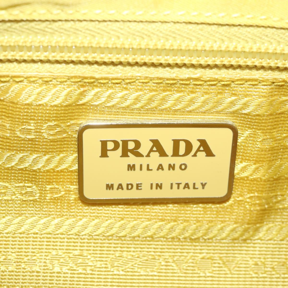 Prada Vintage Shoulder Bag Tessuto Yellow Nylon Shoulder Bag Bag