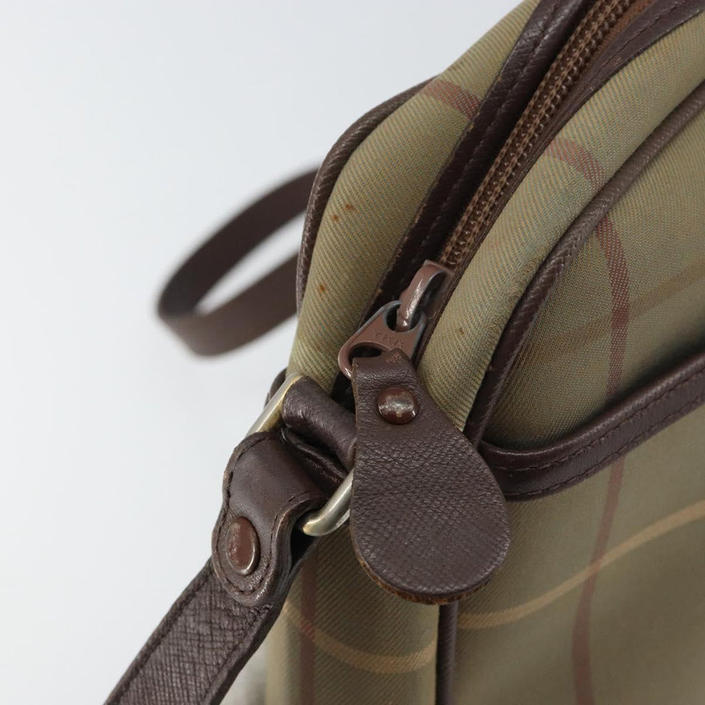 Burberry Nova Check Shoulder Bag Canvas Beige Canvas Shoulder Bag