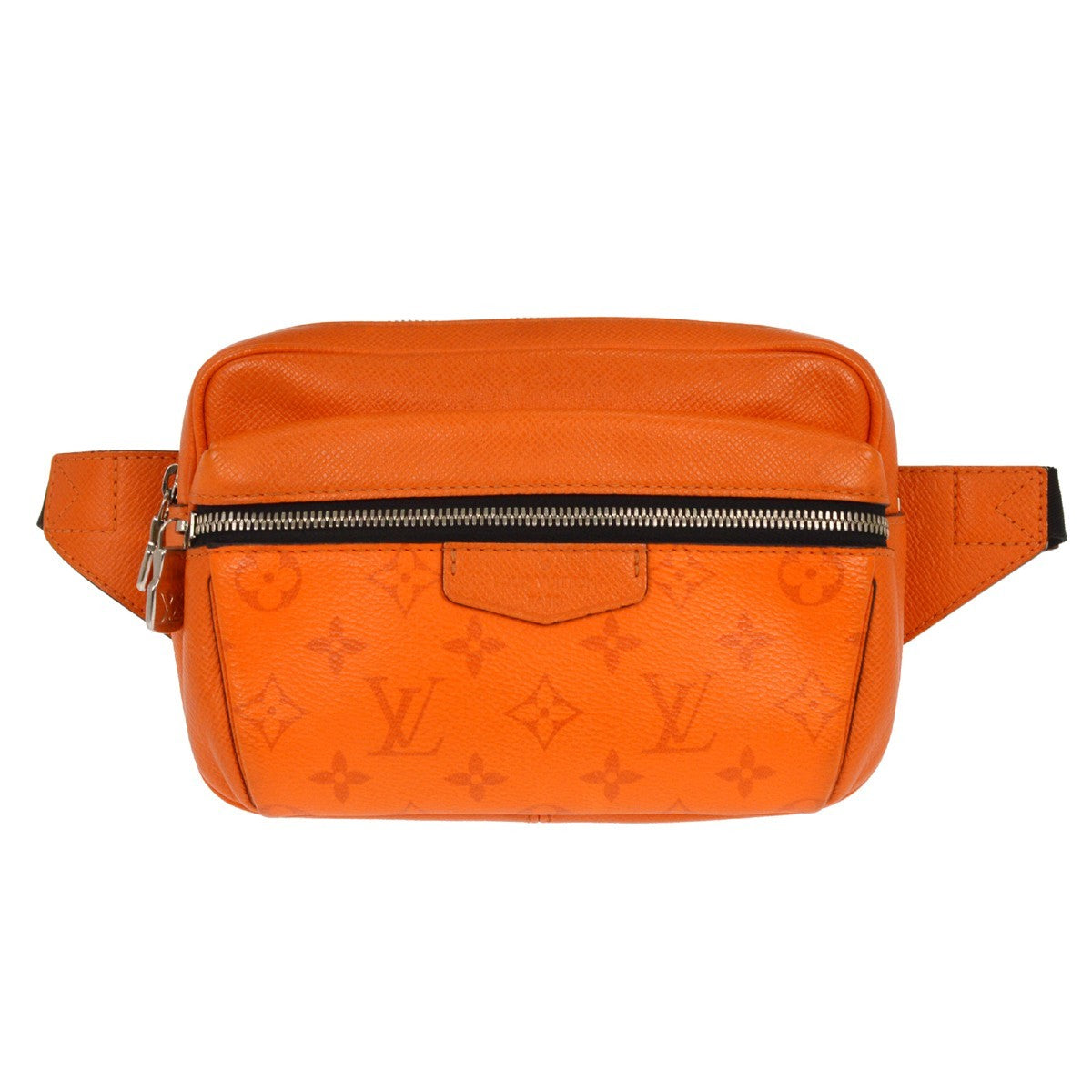 Louis Vuitton Outdoor Bumbag Monogram Taigarama Orange Leather Clutche & Pouche Bag