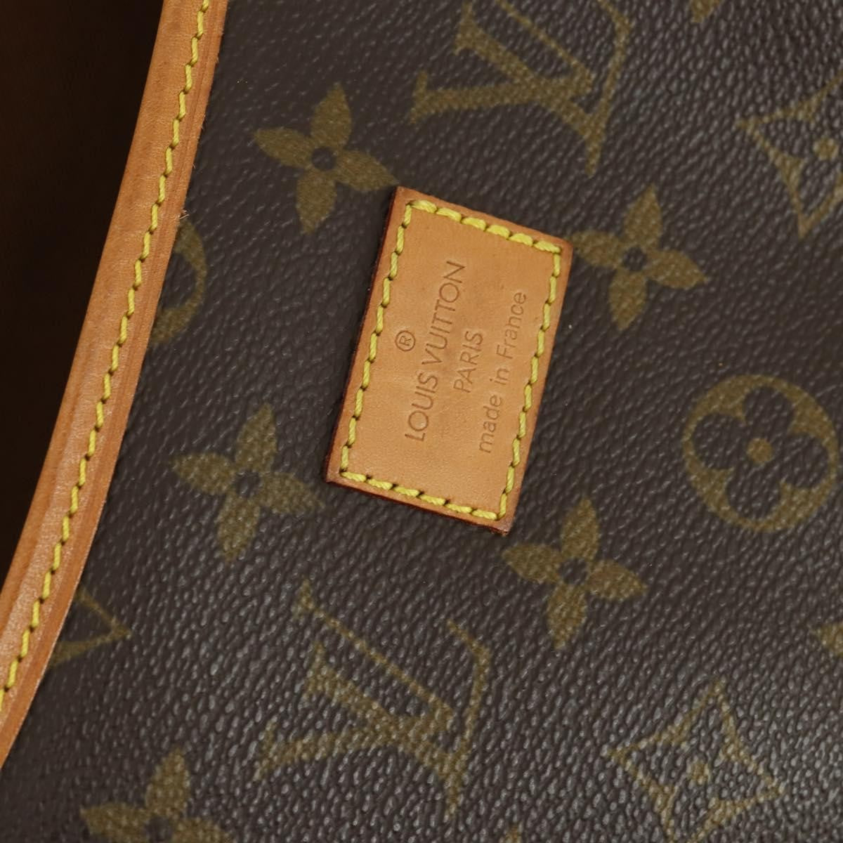 Louis Vuitton Saumur Handbag Monogram Canvas Brown Canvas Shoulder Bag