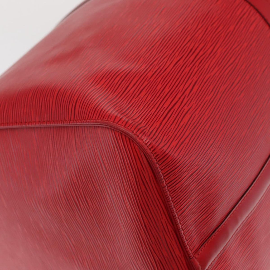 Louis Vuitton Keepall Bag Epi Leather Red Leather Travel Bag