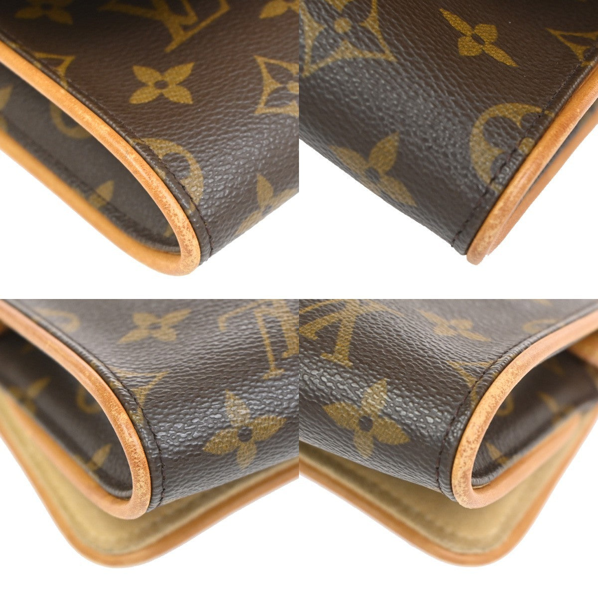 Louis Vuitton Twin Handbag Monogram Canvas Brown Canvas Clutche & Pouche Bag