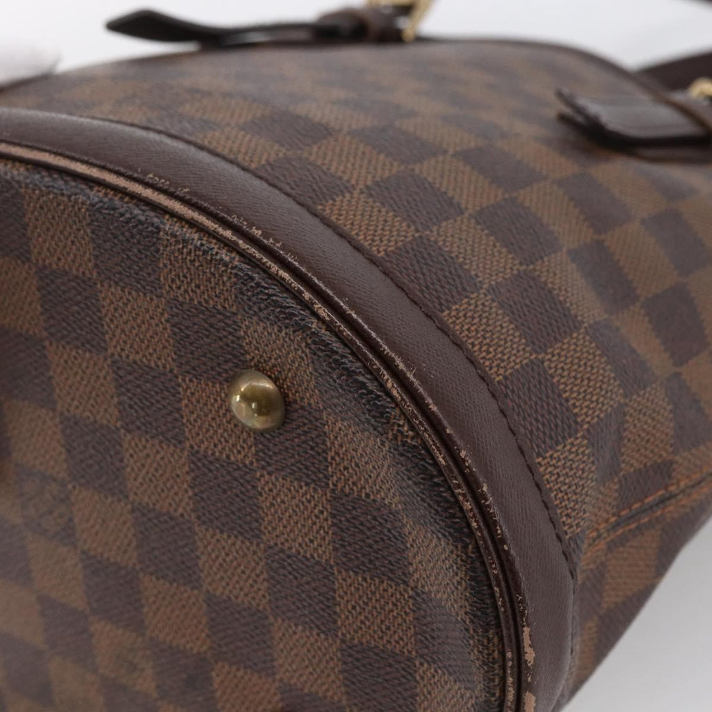 Louis Vuitton Marais Bucket Bag Damier Brown Canvas Shoulder Bag