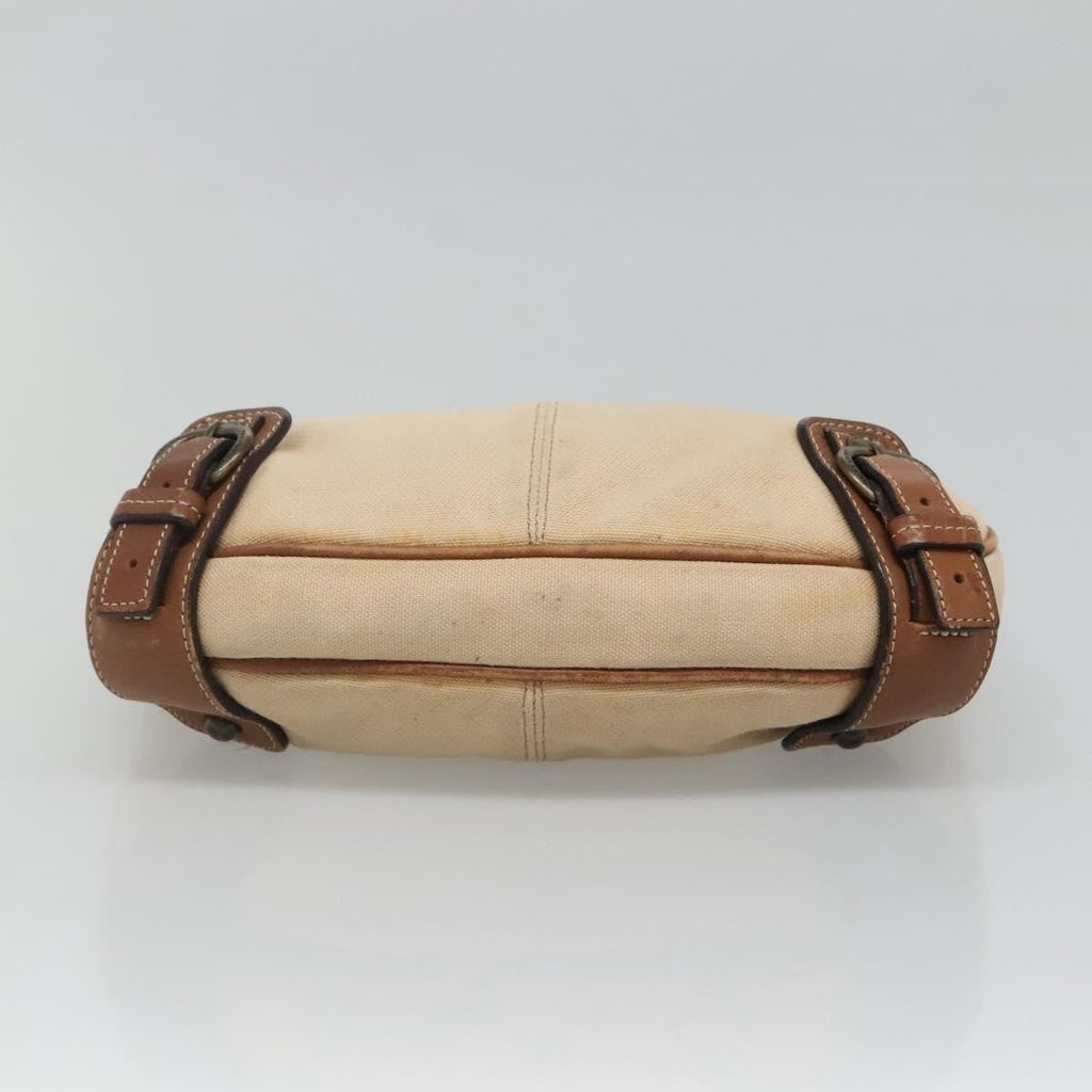 Burberry Blue Label Shoulder Bag Canvas Beige Canvas Shoulder Bag