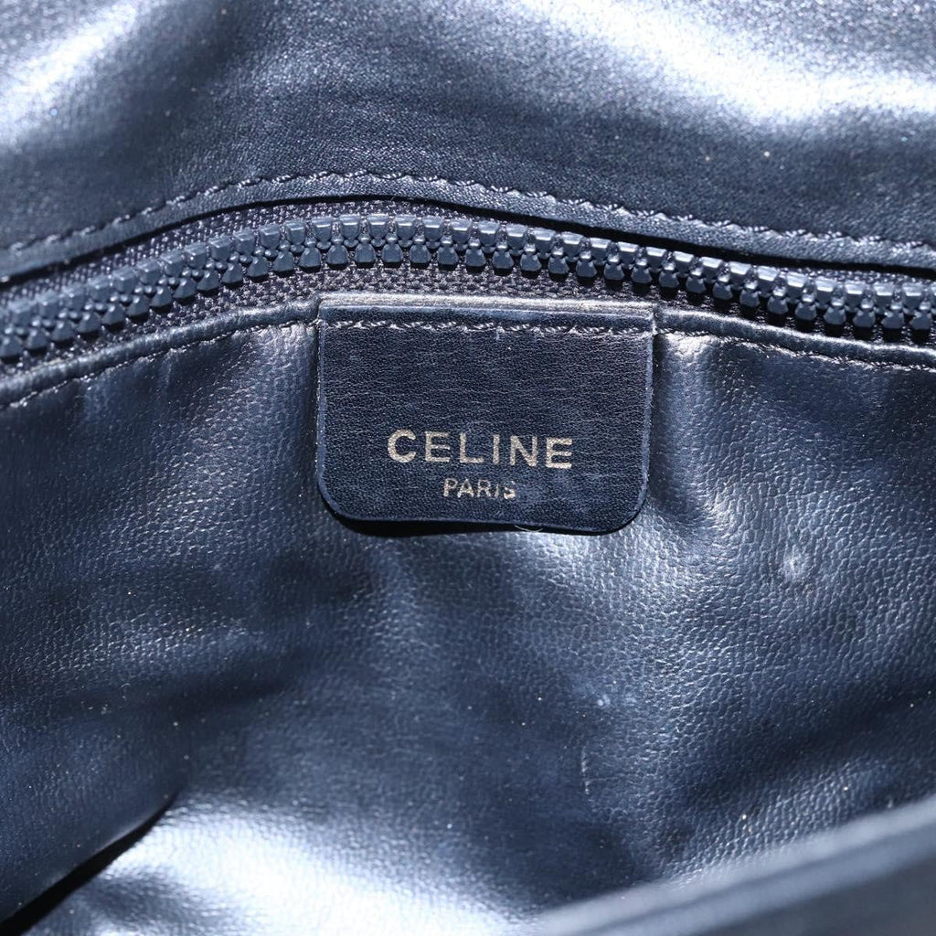 Celine Flap Shoulder Bag Leather Black Leather Shoulder Bag Bag
