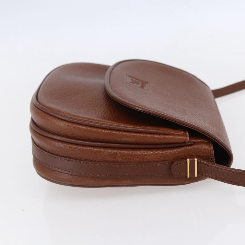 Burberry Vintage Shoulder Bag Leather Brown Leather Shoulder Bag