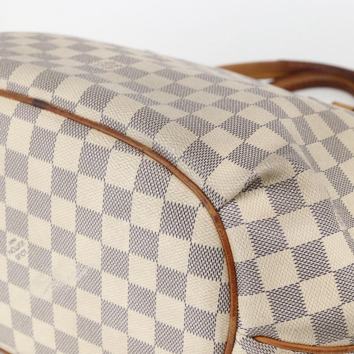 Louis Vuitton Riviera Handbag Damier White Canvas Handbag
