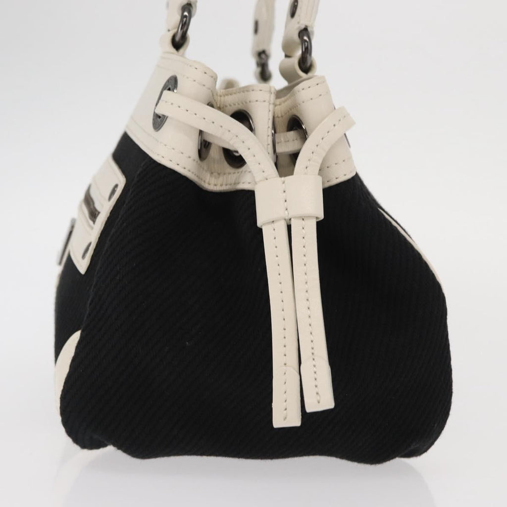 Burberry Vintage Handbag Canvas Black Canvas Handbag