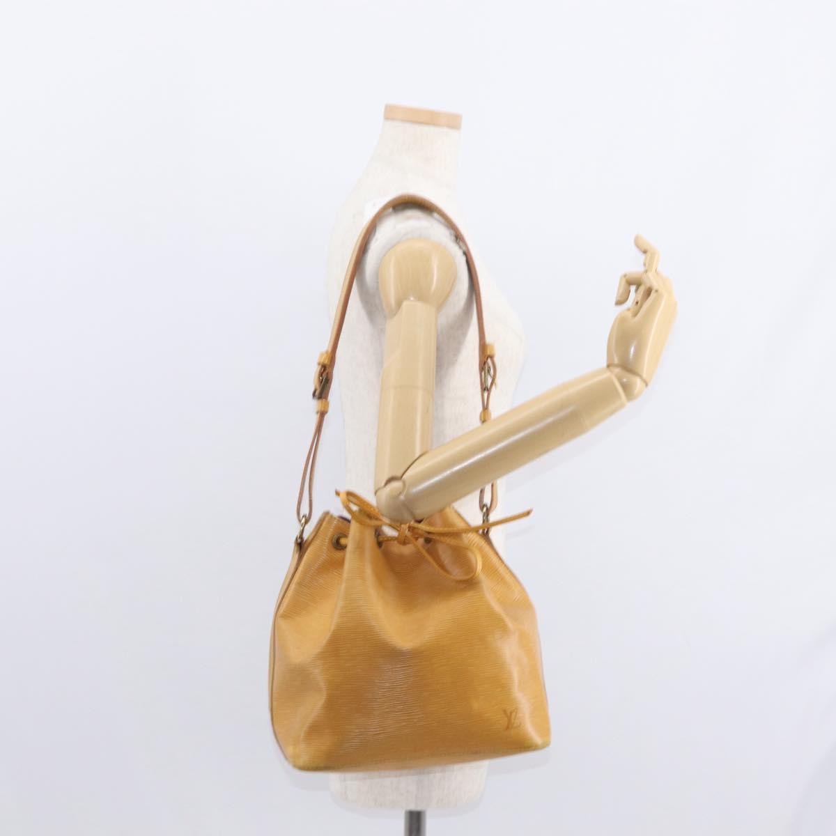 Louis Vuitton Petit Noe Handbag Epi Leather Yellow Leather Shoulder Bag