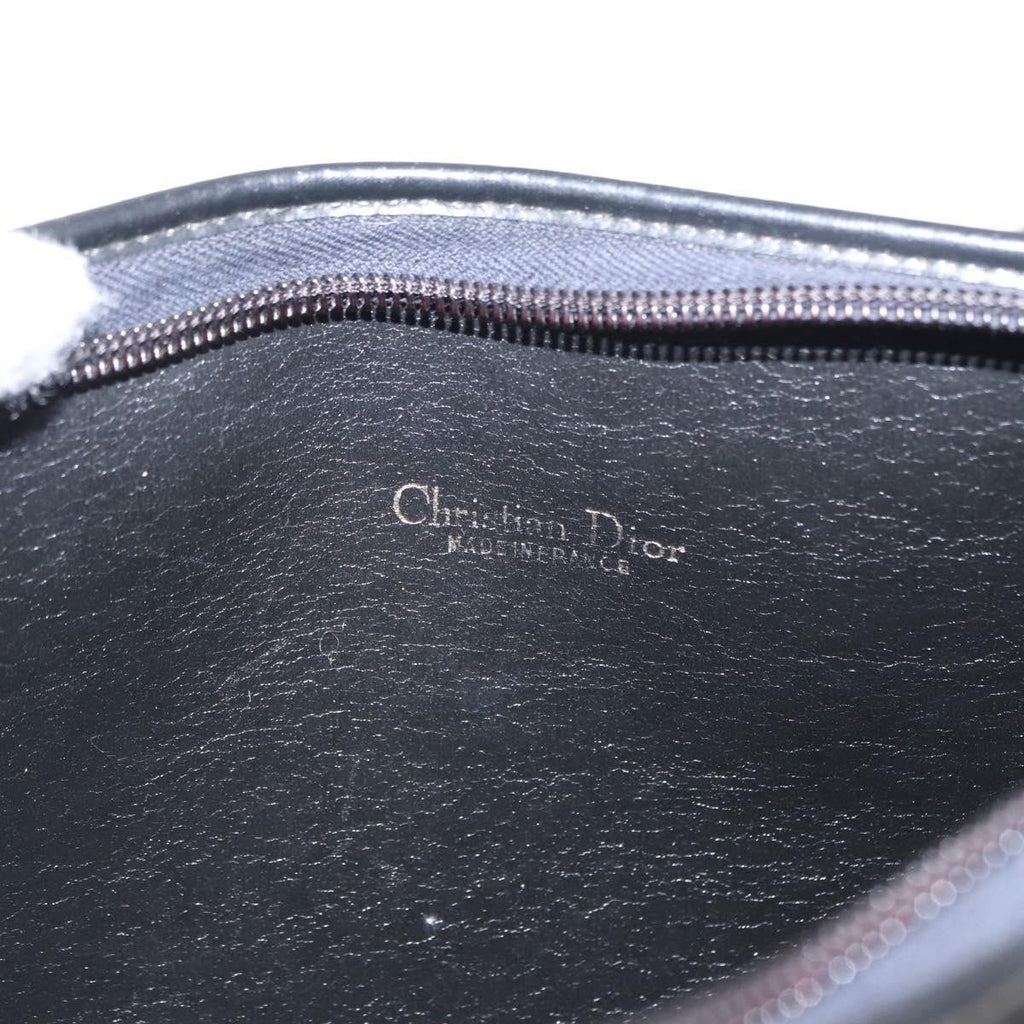 Christian Dior Vintage Cd Trotter Shoulder Bag Canvas Black Canvas Shoulder Bag Bag (Pre-Owned)