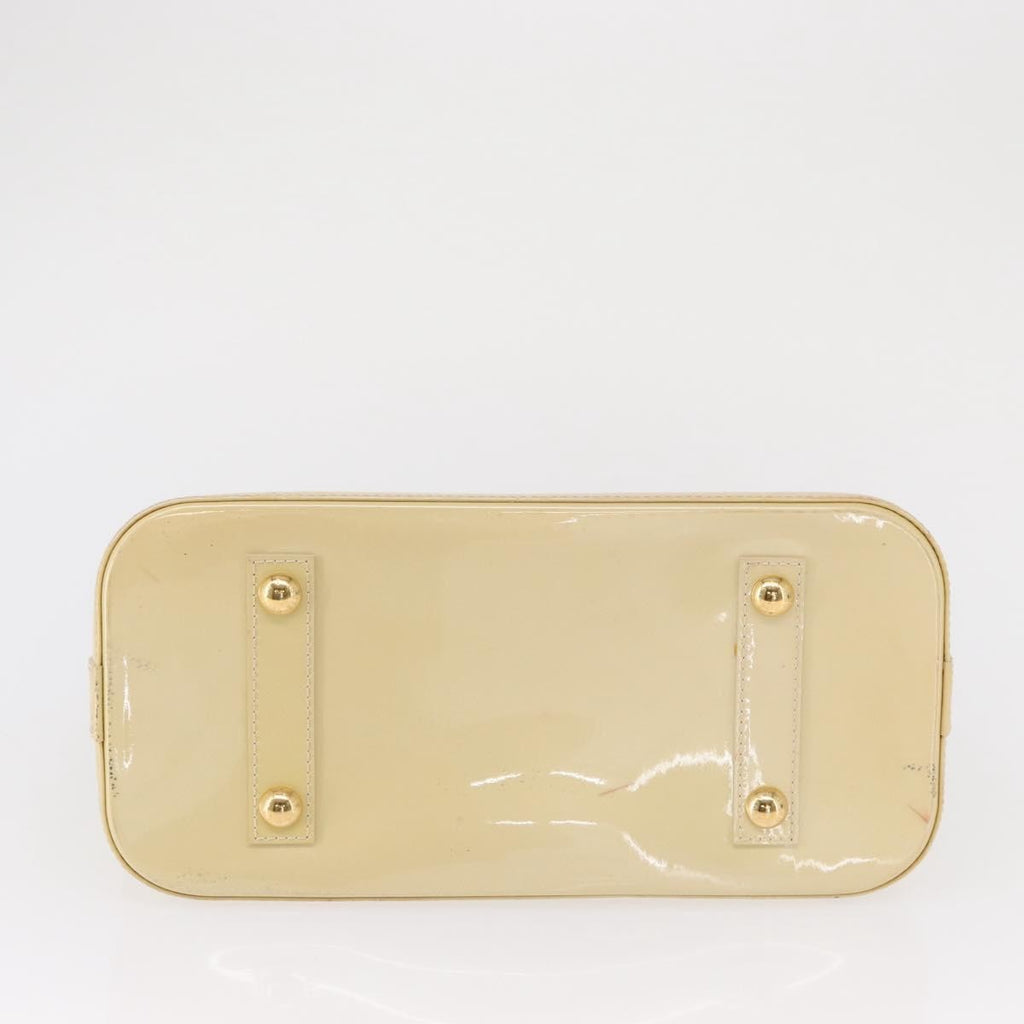 Louis Vuitton Alma Handbag Monogram Vernis Beige Patent_Leather Handbag