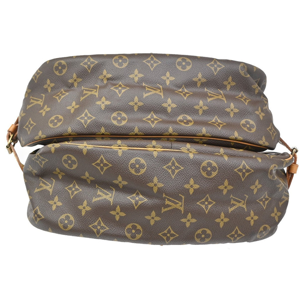 Louis Vuitton Saumur Handbag Monogram Canvas Brown Canvas Shoulder Bag