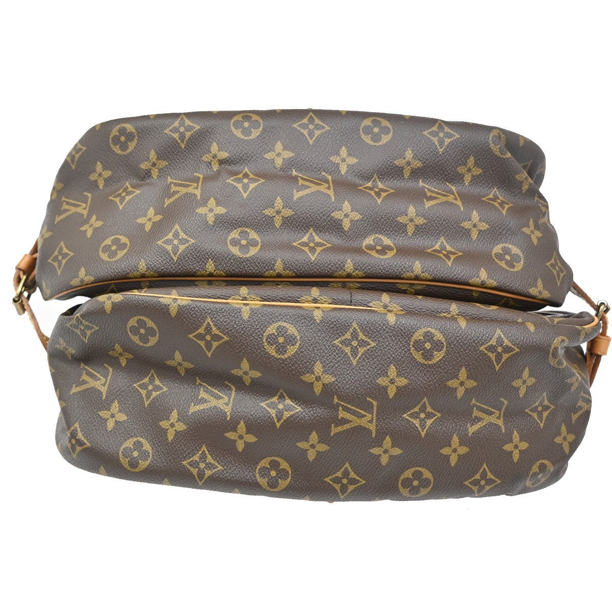 Louis Vuitton Saumur Handbag Monogram Canvas Brown Canvas Shoulder Bag