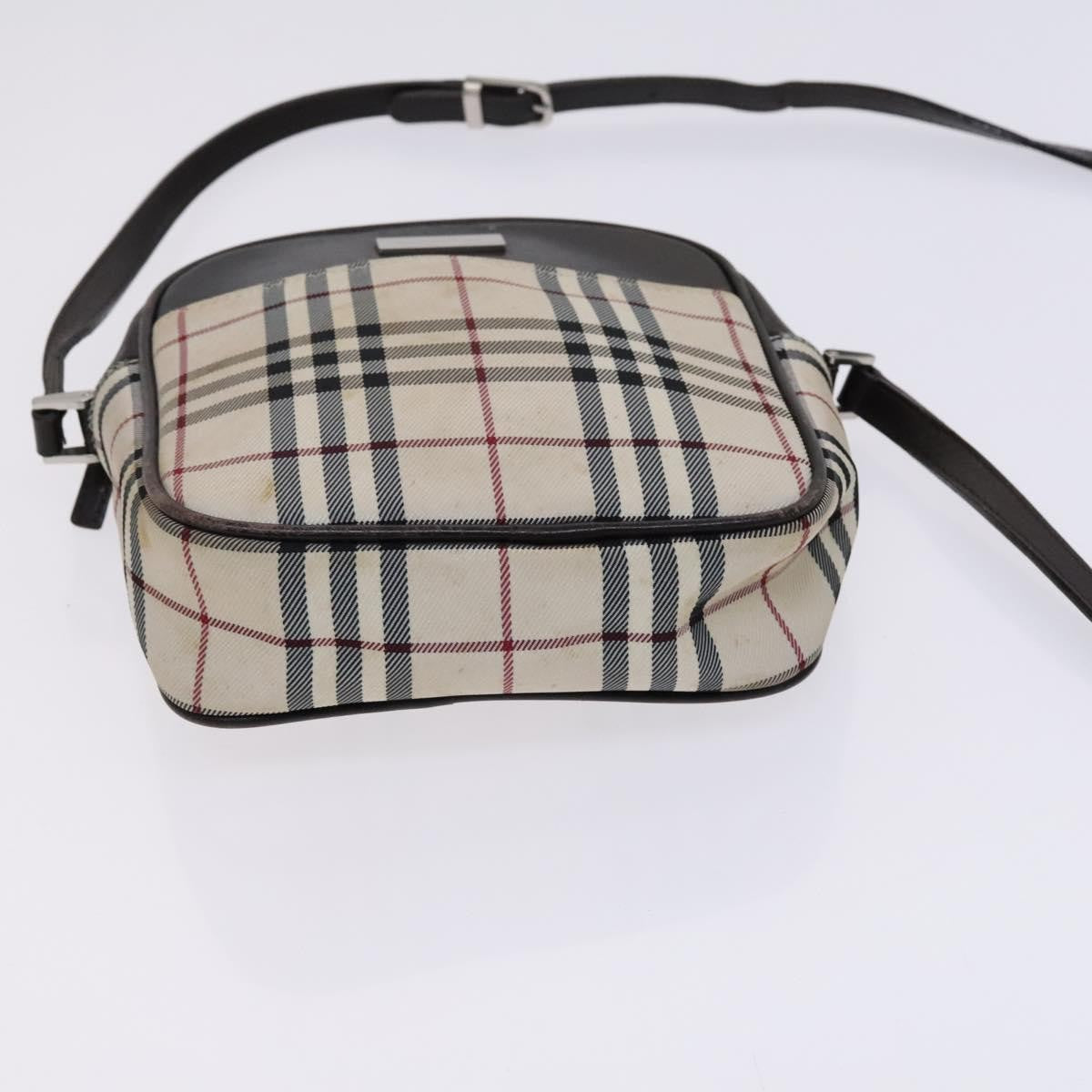 Burberry Nova Check Shoulder Bag Canvas And Leather Beige Canvas Shoulder Bag