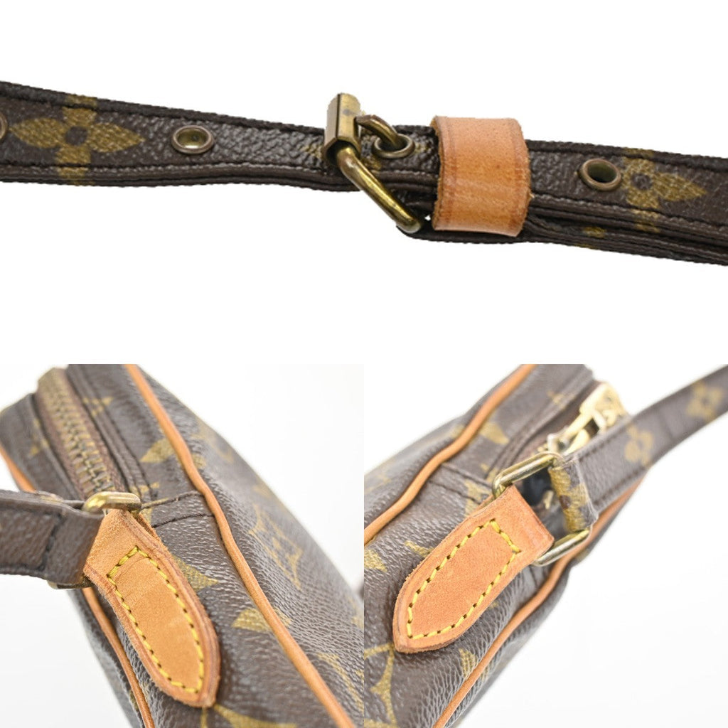Louis Vuitton Danube Handbag Monogram Canvas Brown Canvas Clutche & Pouche Bag
