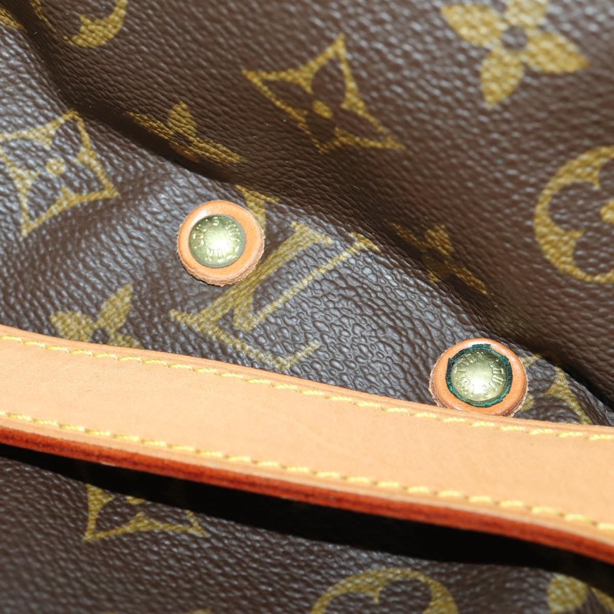 Louis Vuitton Saumur Handbag Monogram Canvas Brown Canvas Shoulder Bag