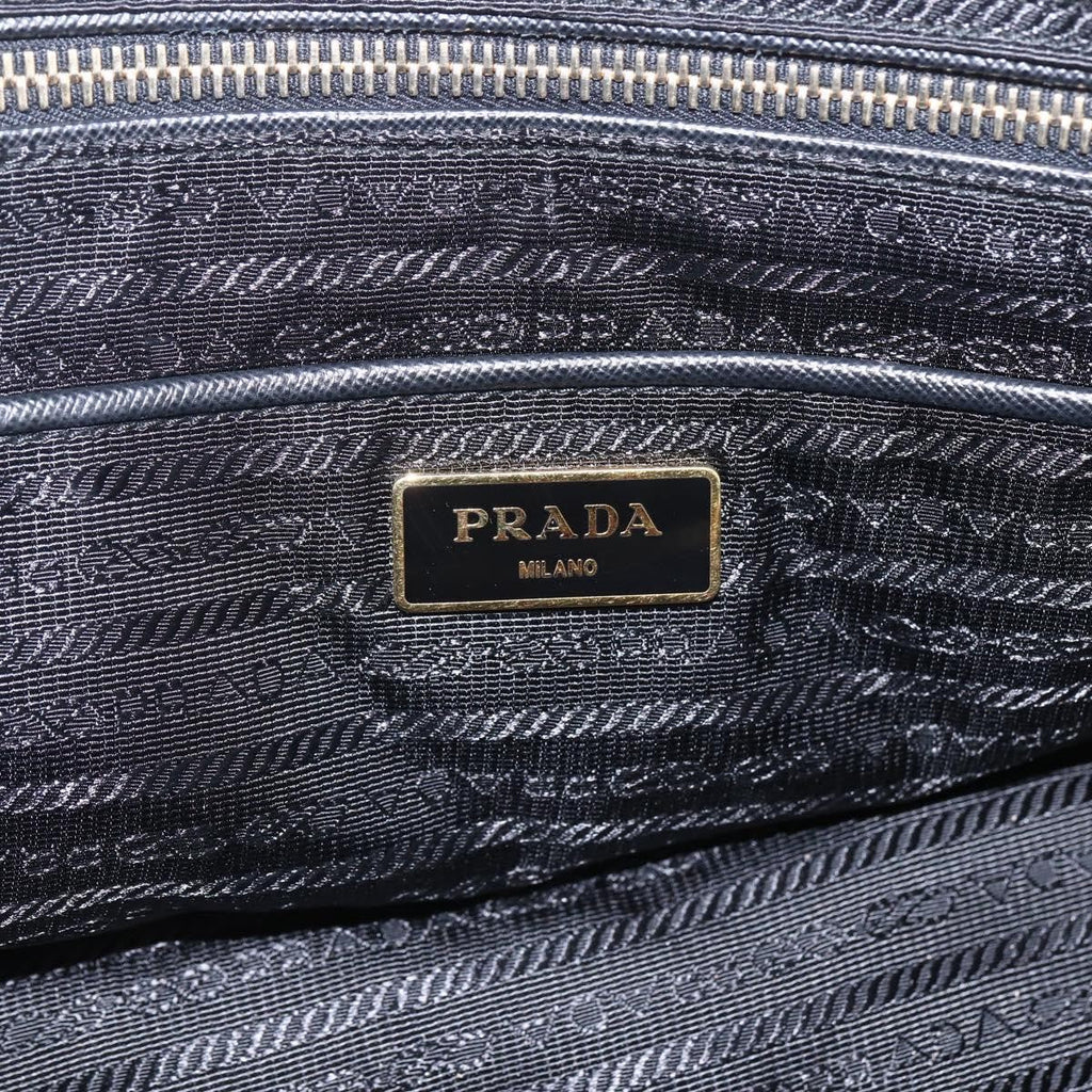 Prada Chain Shoulder Bag Quilted Tessuto Blue Nylon Shoulder Bag Bag