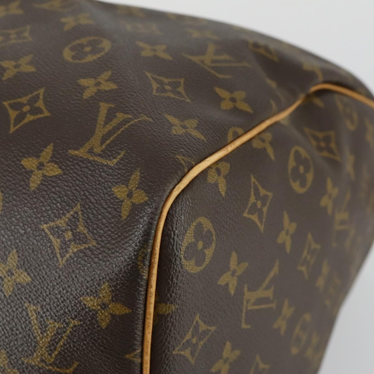 Louis Vuitton Keepall Bag Monogram Canvas Brown Canvas Travel Bag