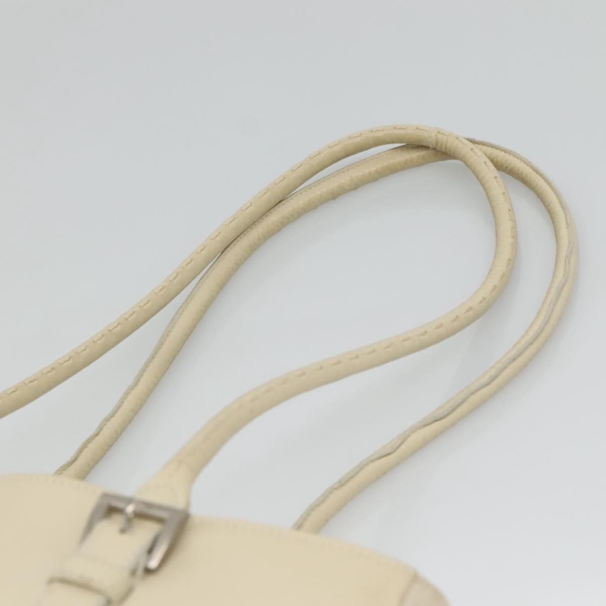 Prada Vintage Shoulder Bag Nylon And Leather White Leather Shoulder Bag Bag