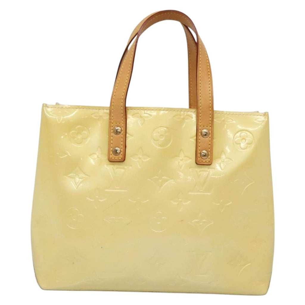 Louis Vuitton Reade Handbag Monogram Vernis Ecru Patent_Leather Bag