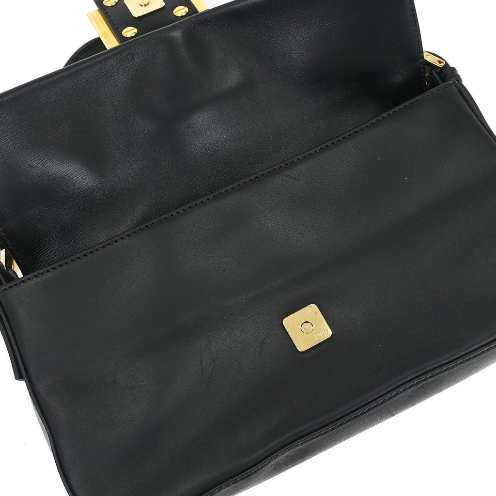 Fendi Baguette Bag Leather Black Leather Shoulder Bag Bag