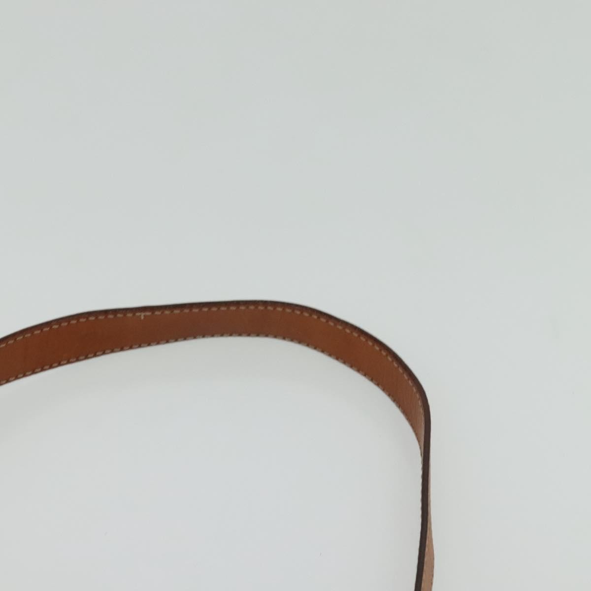 Celine Vintage Macadam Circle Logo Shoulder Bag Canvas And Leather Brown Canvas Shoulder Bag Bag