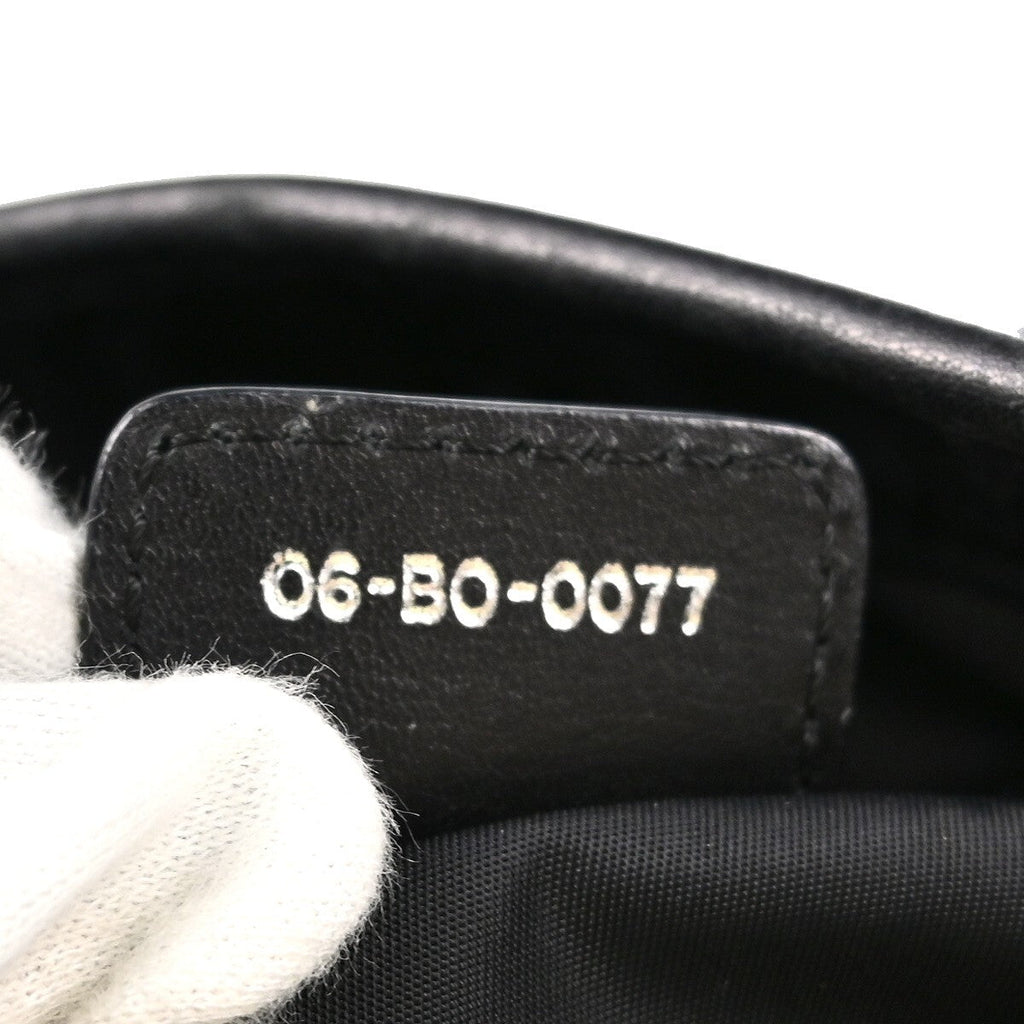 Christian Dior Lovely Tote Diorissimo Canvas Black Canvas Tote Bag Bag (Pre-Owned)