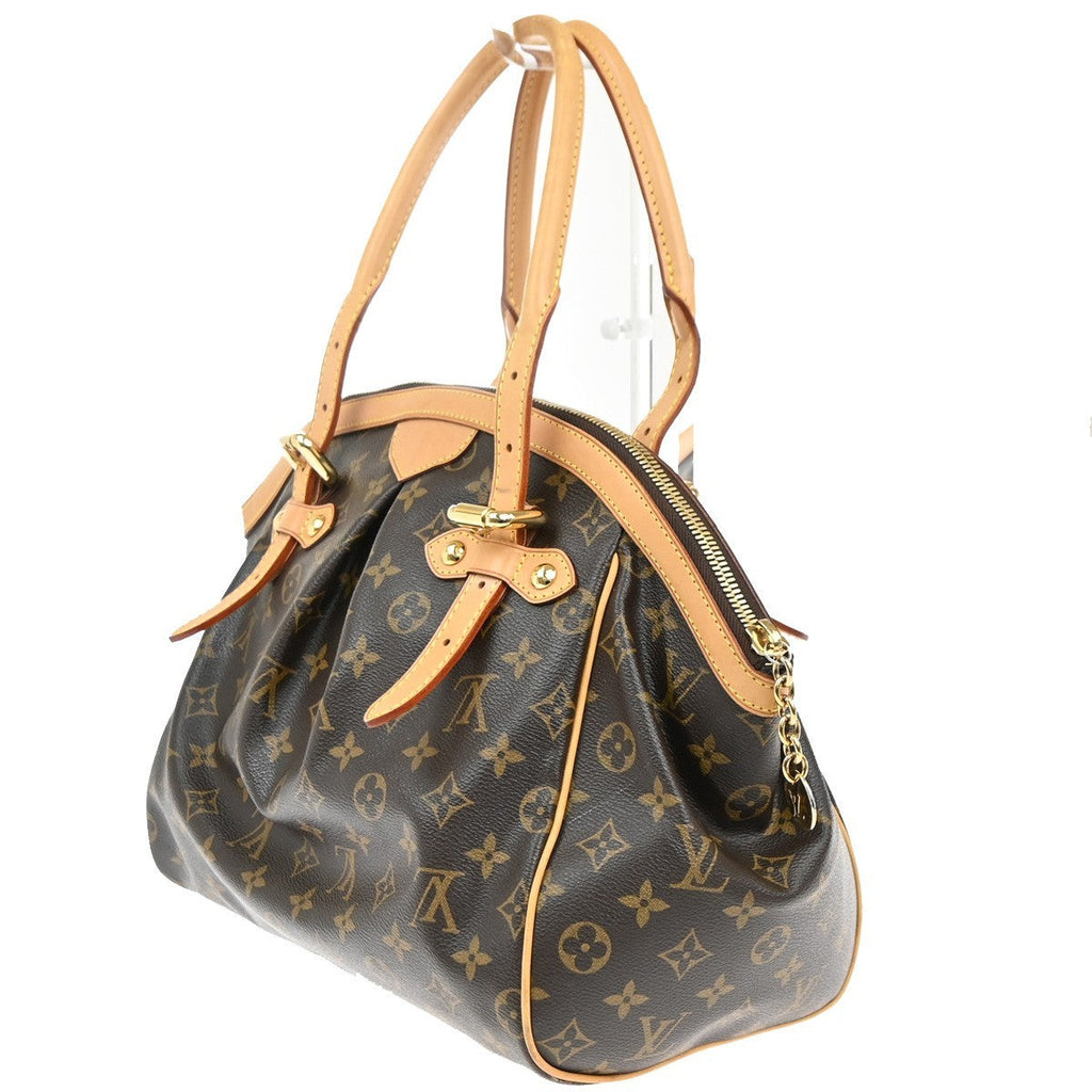 Louis Vuitton Tivoli Handbag Monogram Canvas Brown Canvas Shoulder Bag