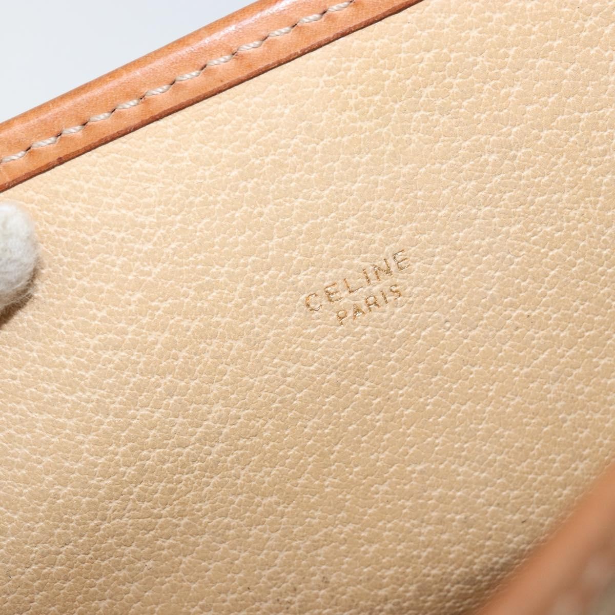 Celine Circle Logo Macadam Pouch Canvas And Leather Beige Canvas Clutche & Pouche Bag