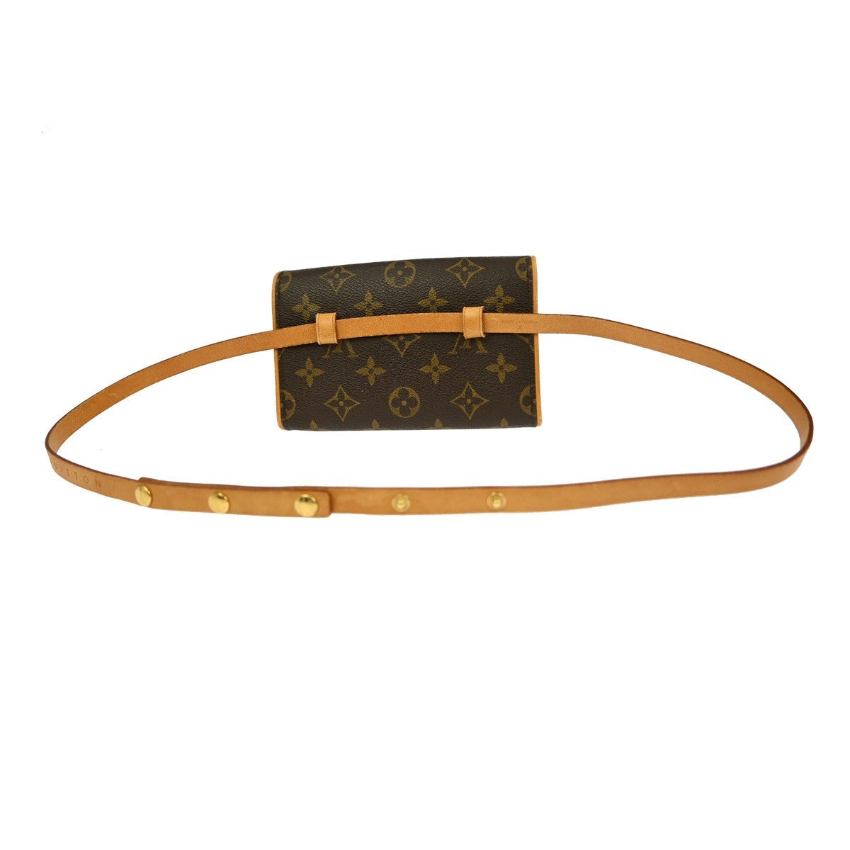 Louis Vuitton Florentine Waist Bag Monogram Canvas Brown Canvas Clutche & Pouche Bag