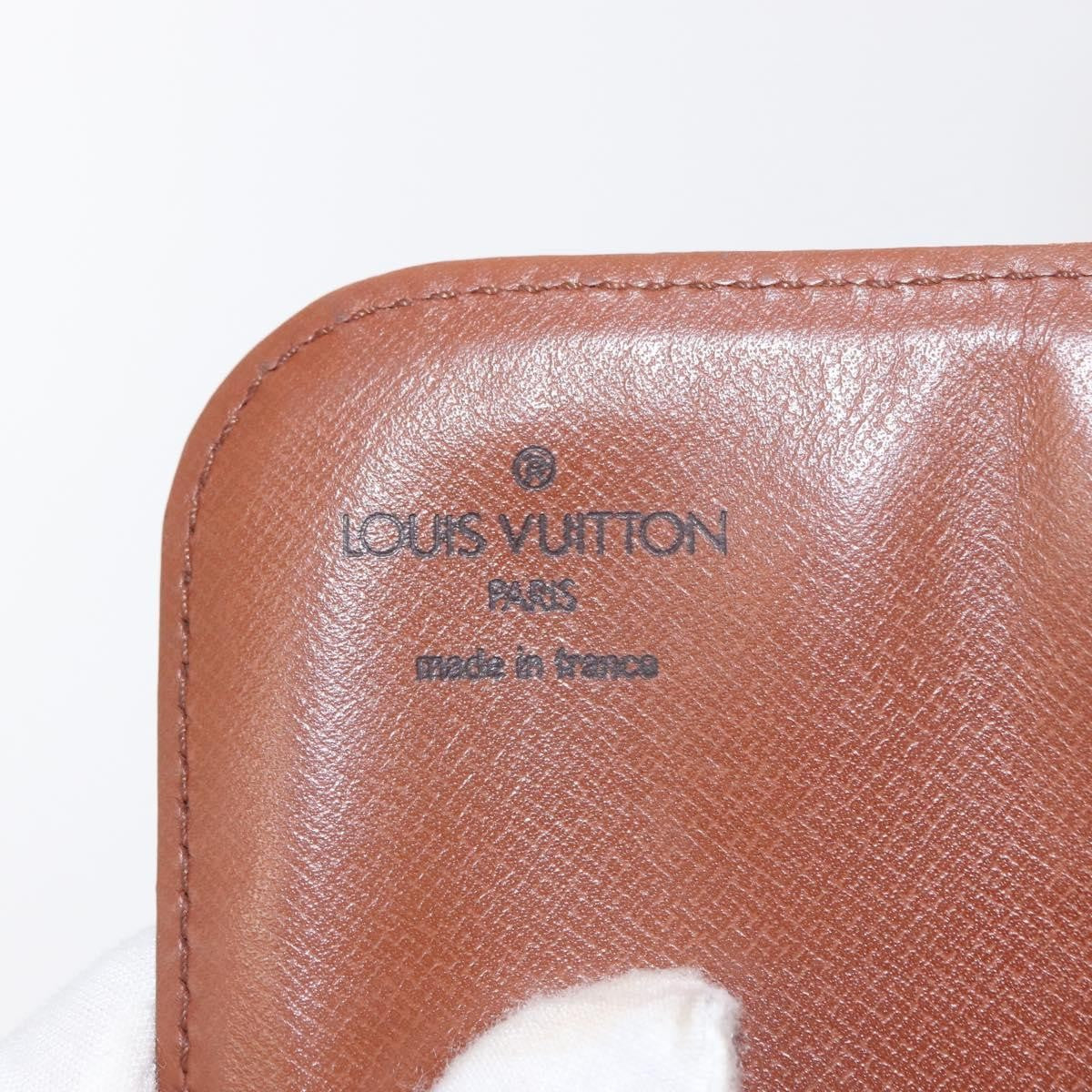 Louis Vuitton Cartouchiere Handbag Monogram Canvas Brown Canvas Shoulder Bag