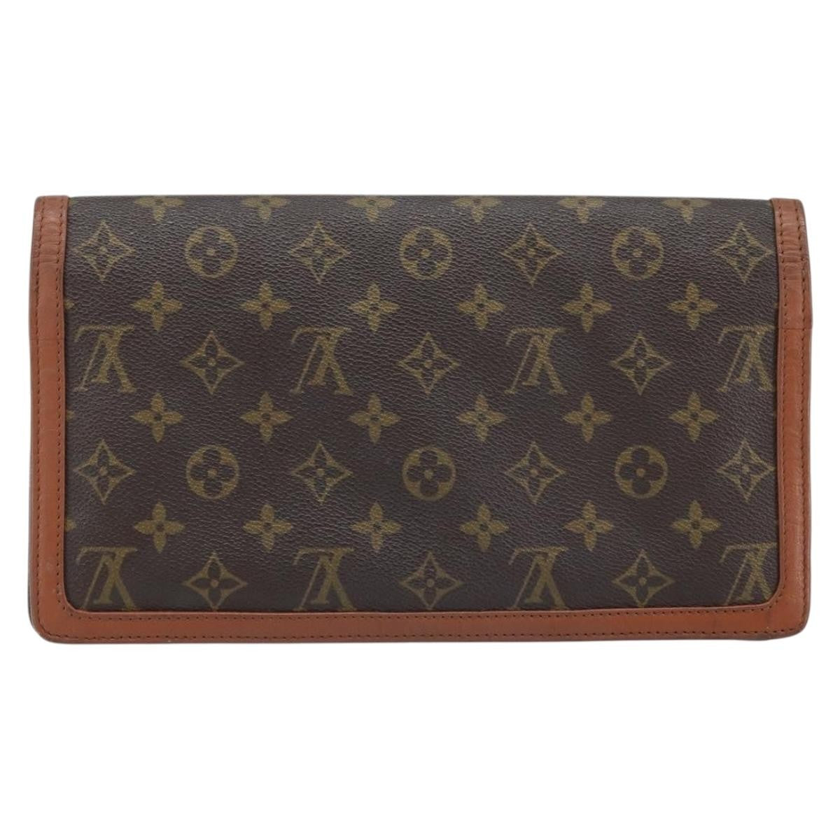 Louis Vuitton Dame Pochette Monogram Canvas Brown Canvas Clutche & Pouche Bag