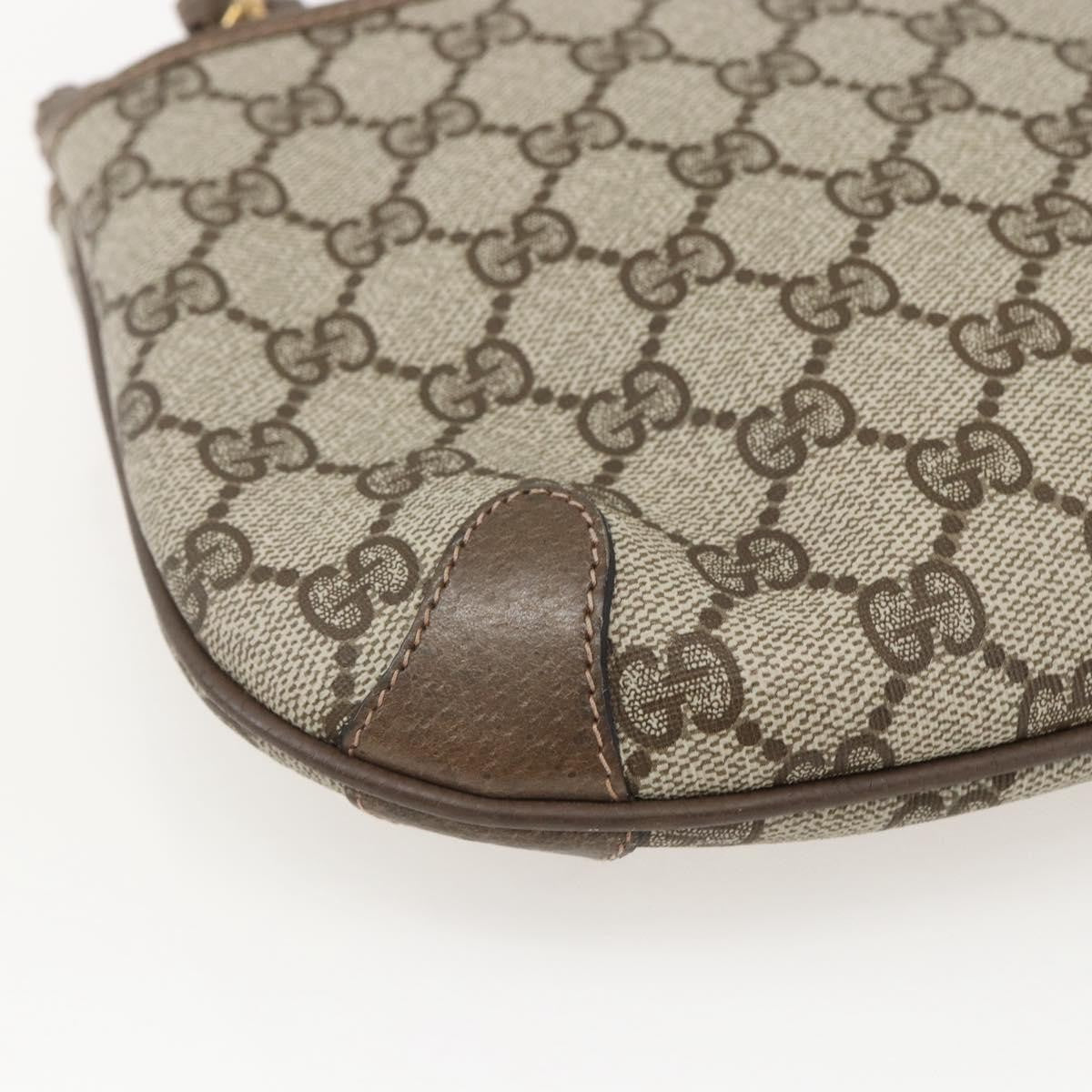 Gucci Vintage Web Crossbody Bag Gg Coated Canvas Beige Canvas Shoulder Bag Bag (Pre-Owned)