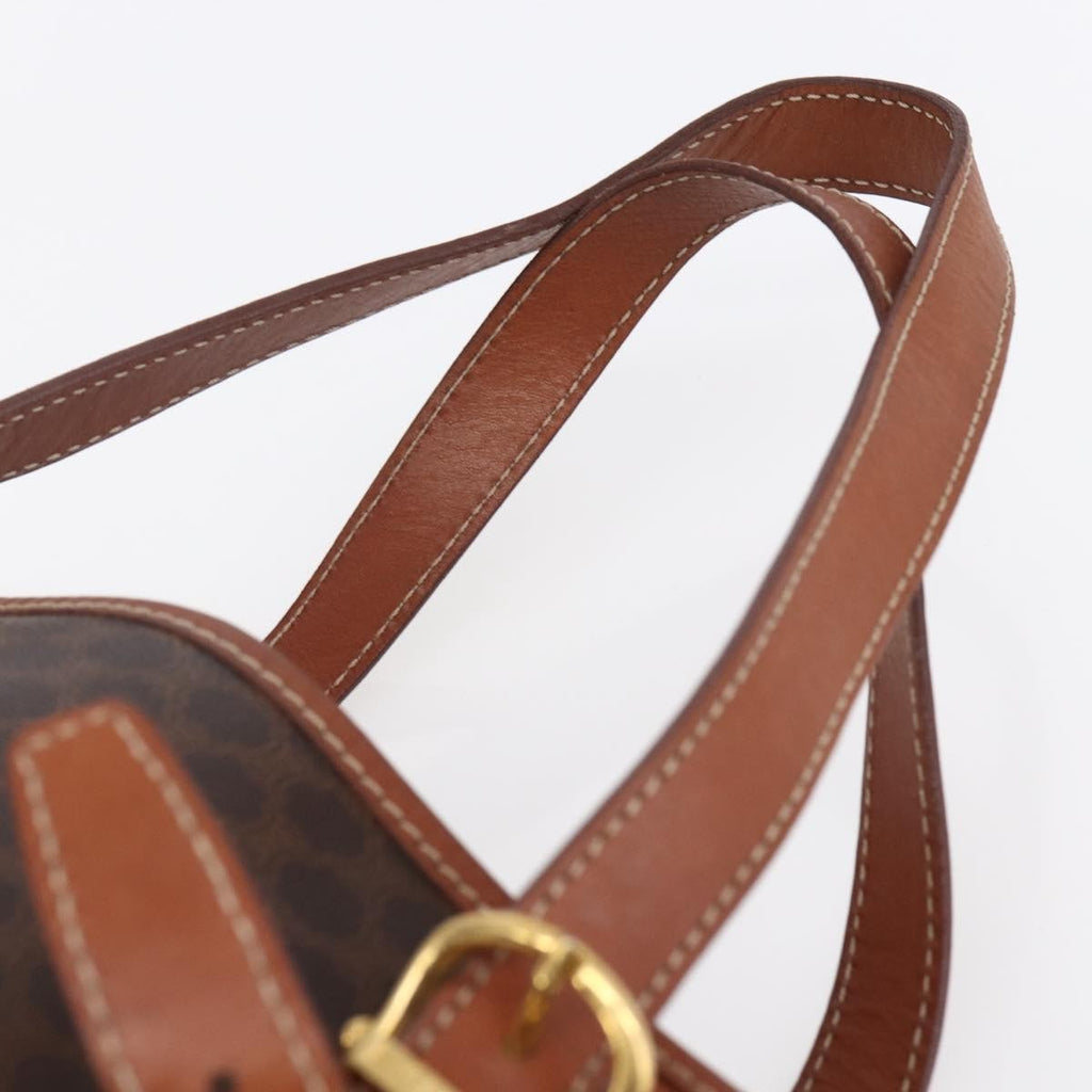 Celine Vintage Macadam Tote Bag Canvas Brown Canvas Tote Bag Bag
