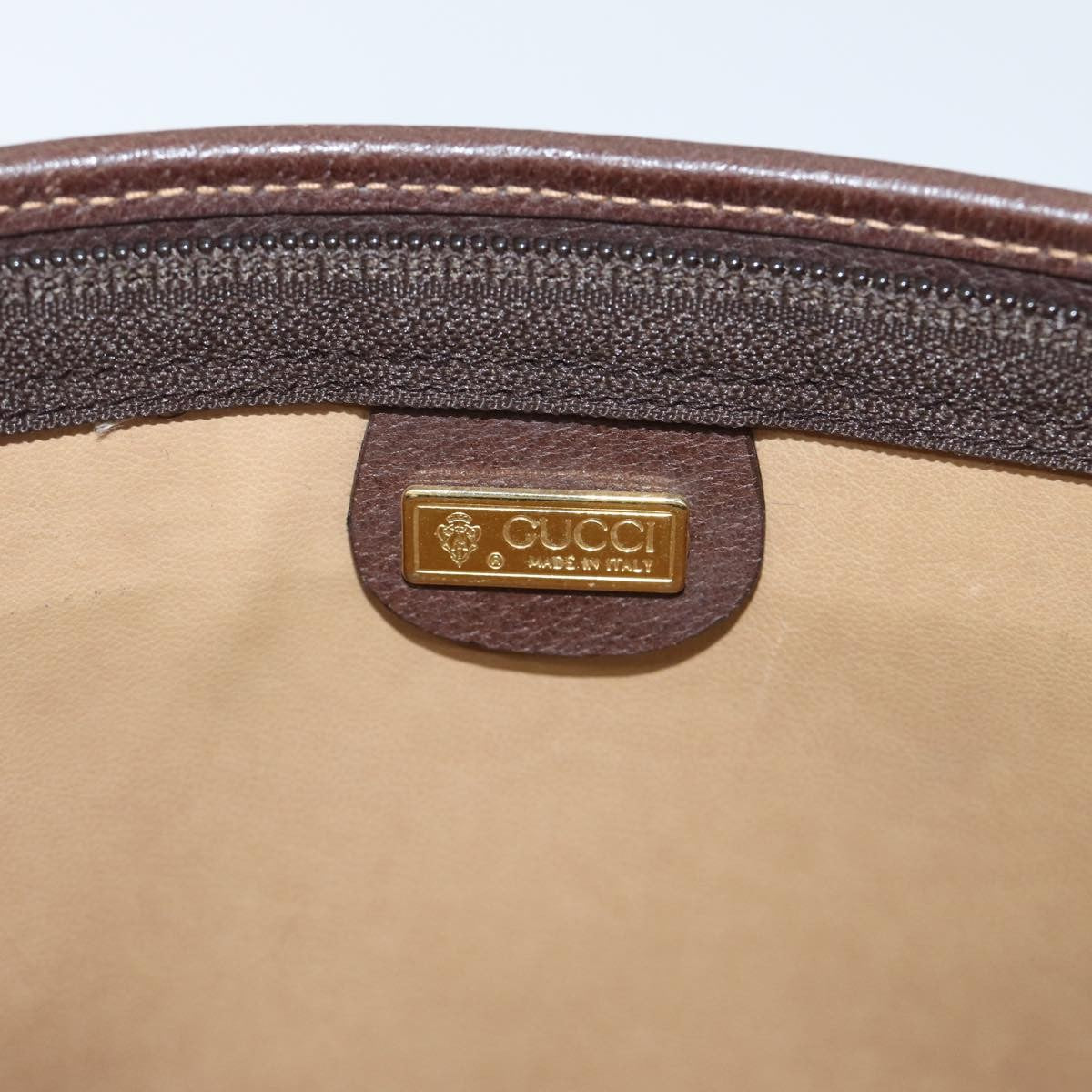 Gucci Gg Supreme Clutch Bag Pvc Beige Pvc Clutche & Pouche Bag (Pre-Owned)