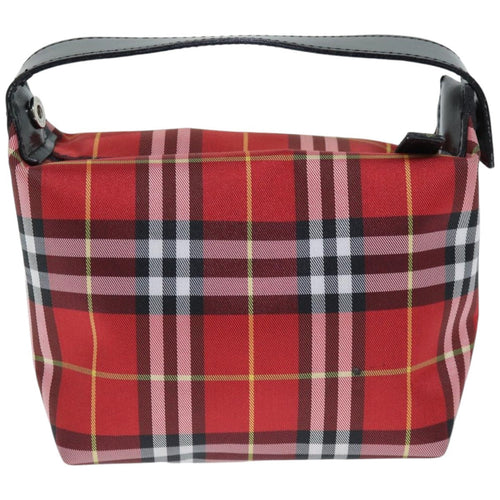 Burberry Nova Check Pochette Nylon Red Nylon Clutche & Pouche Bag