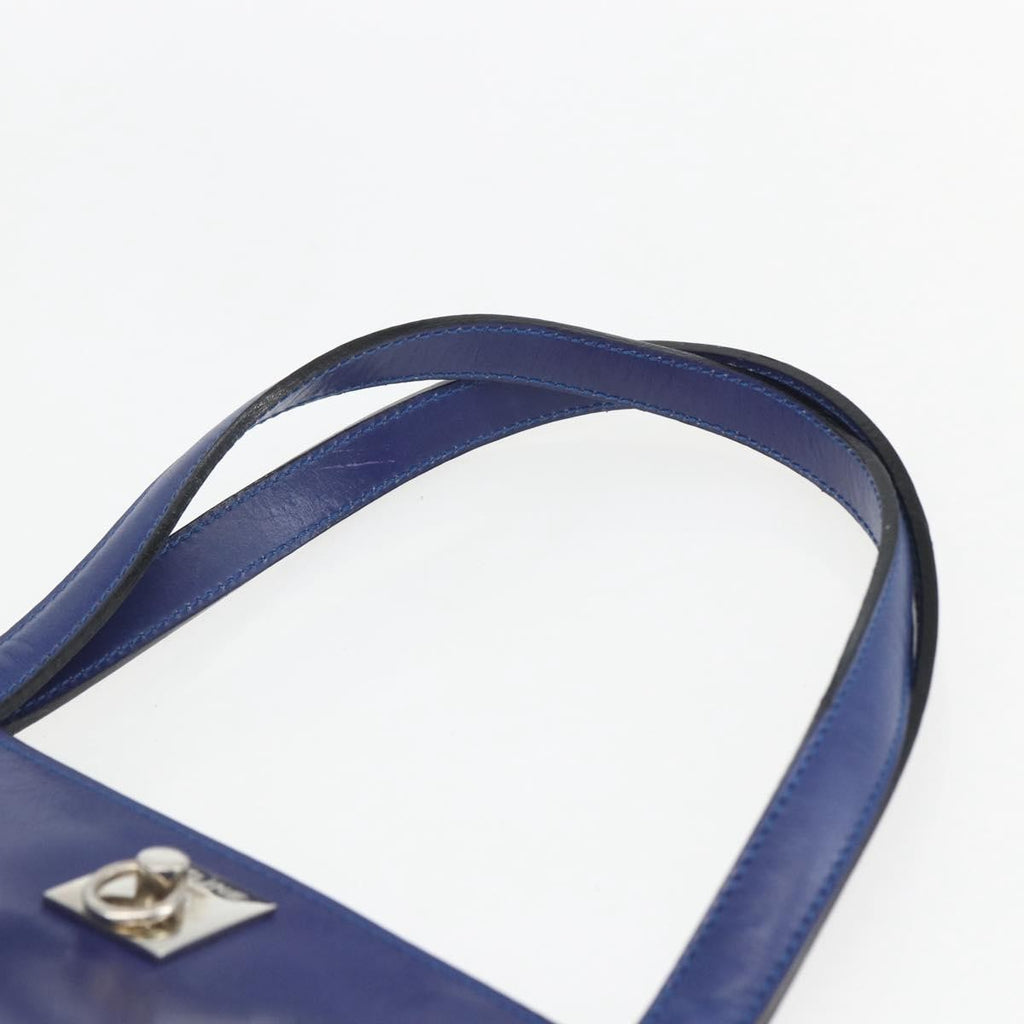 Celine Handbag Leather Blue Leather Handbag