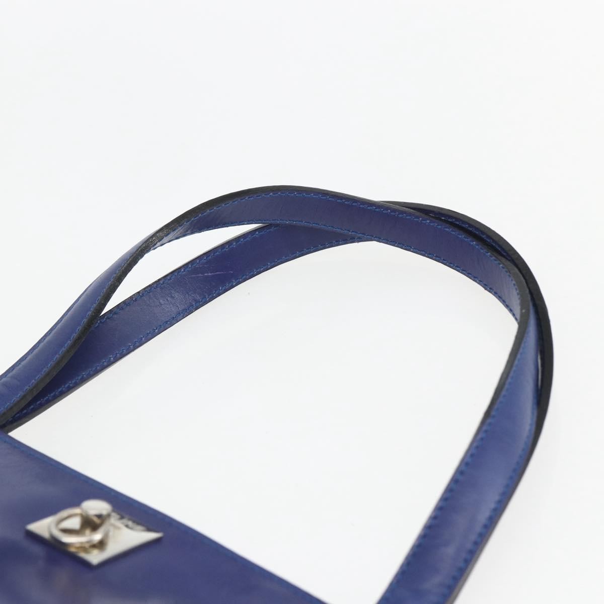 Celine Handbag Leather Blue Leather Handbag