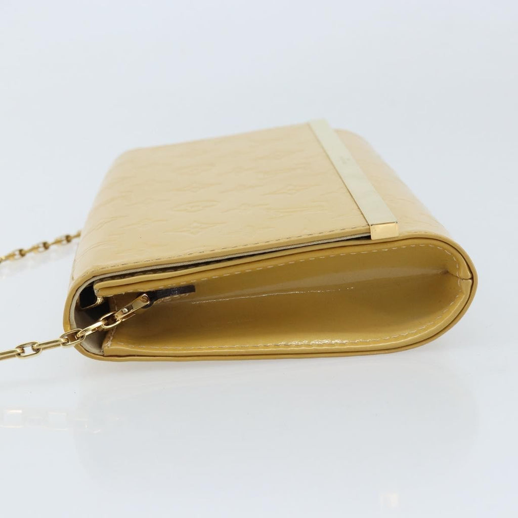Louis Vuitton Ana Bag Monogram Vernis Yellow Patent_Leather Clutche & Pouche Bag