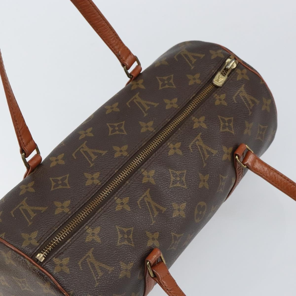 Louis Vuitton Papillon Handbag Monogram Canvas Brown Canvas Handbag