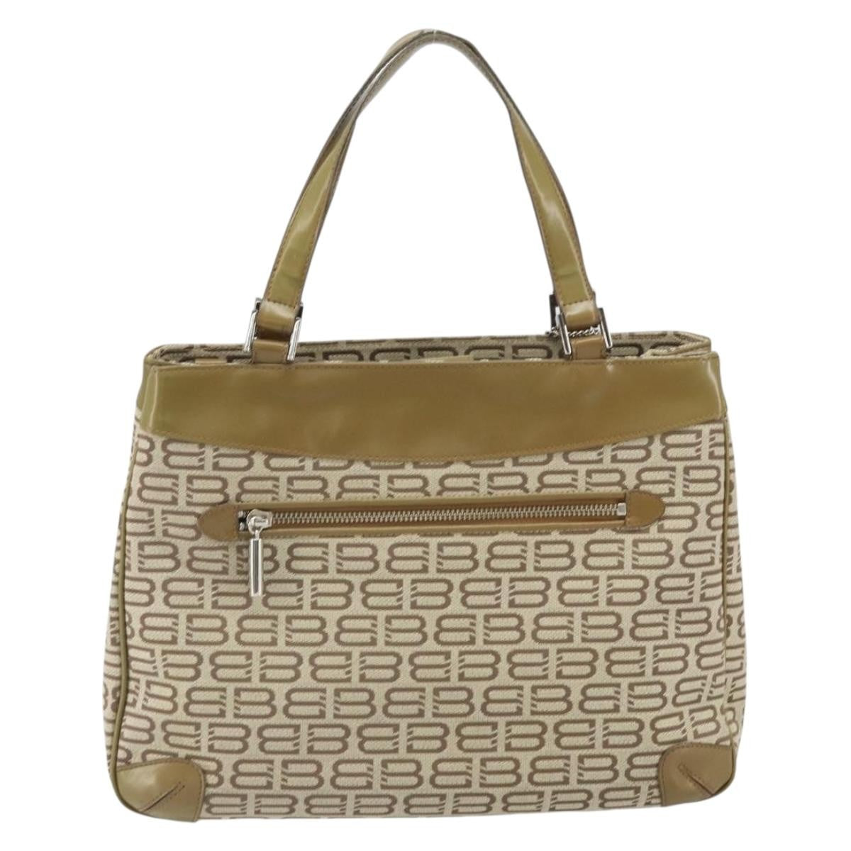 Balenciaga Vintage Handbag Canvas Beige Canvas Hand