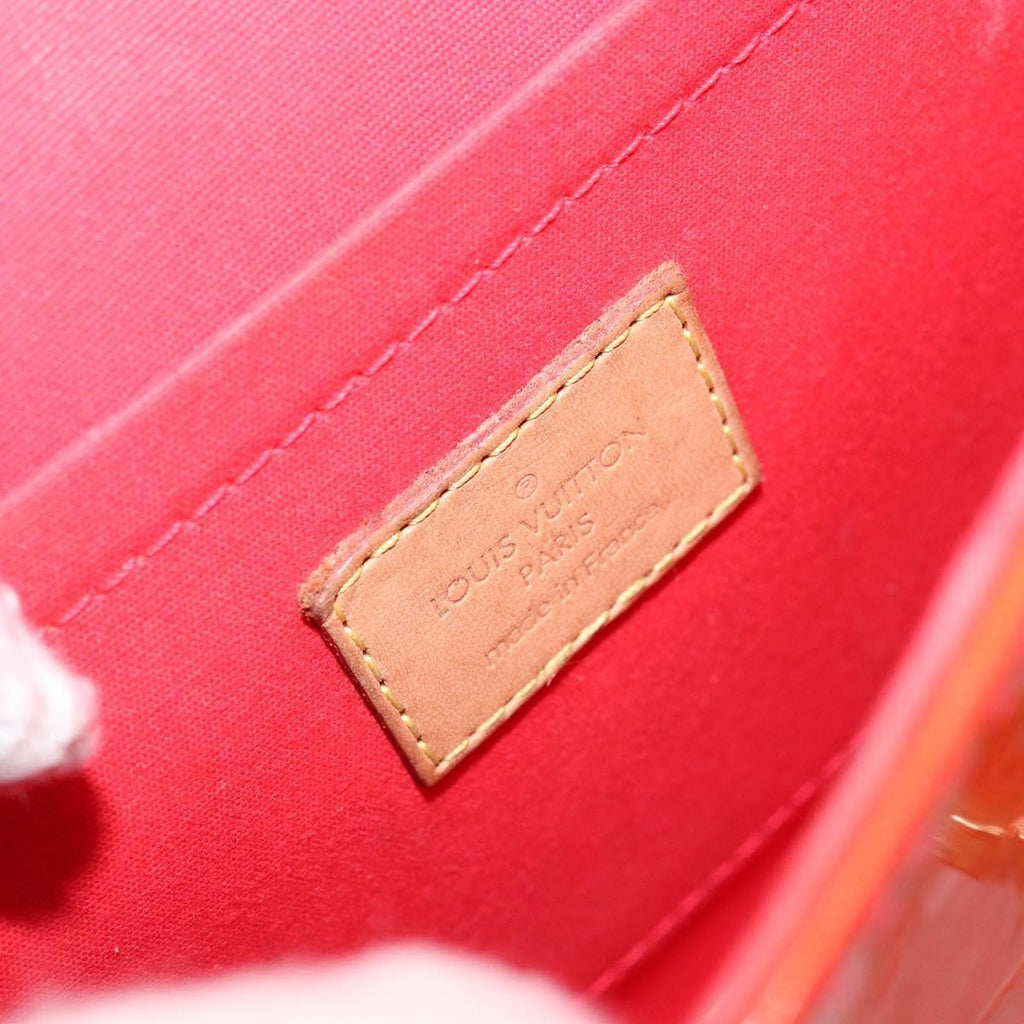 Louis Vuitton Bellflower Handbag Monogram Vernis Red Patent_Leather Shoulder Bag