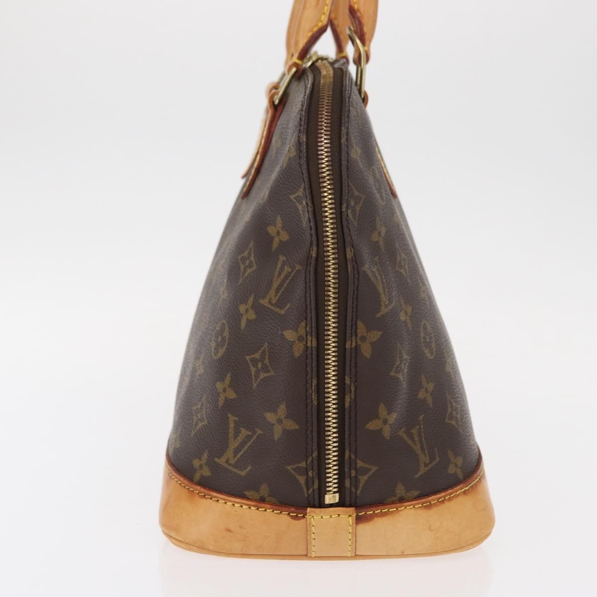 Louis Vuitton Alma Handbag Monogram Canvas Brown Canvas Handbag