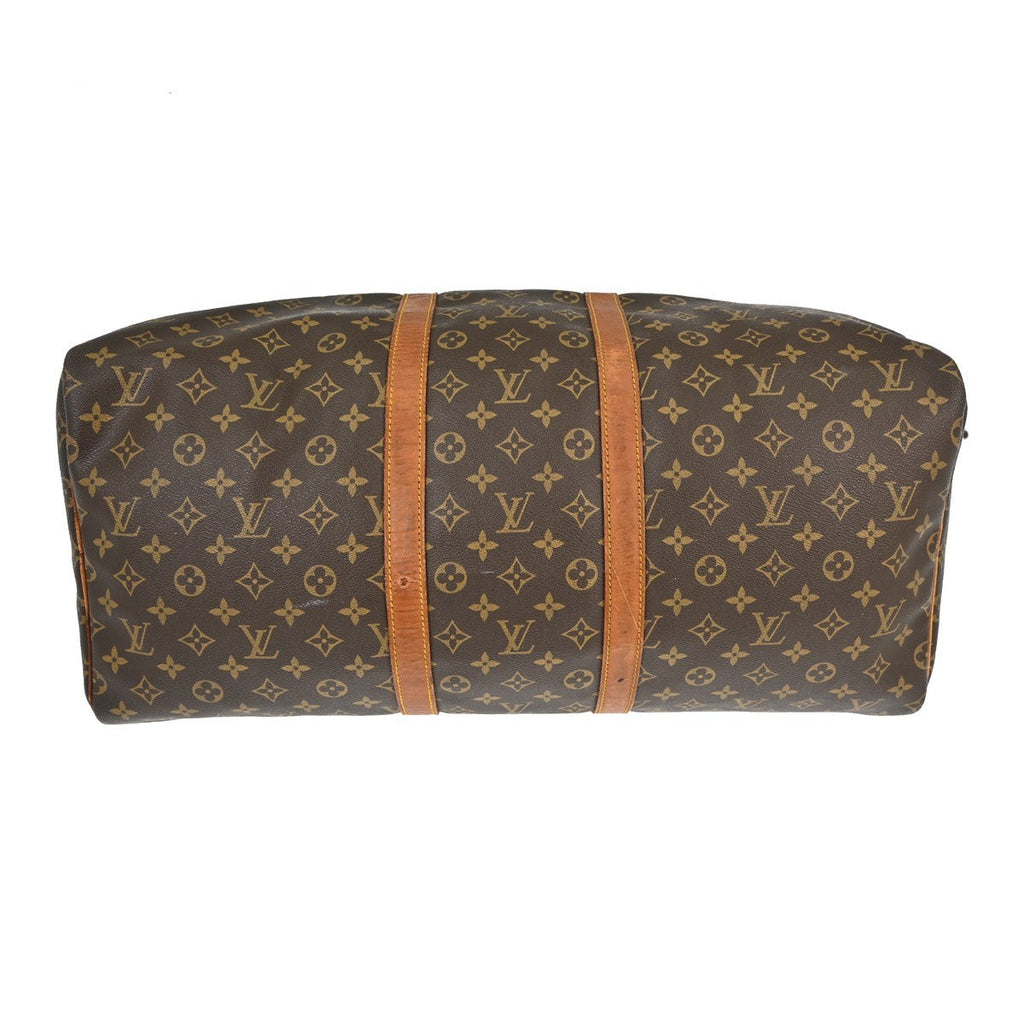 Louis Vuitton Keepall Bag Monogram Canvas Brown Canvas Travel Bag