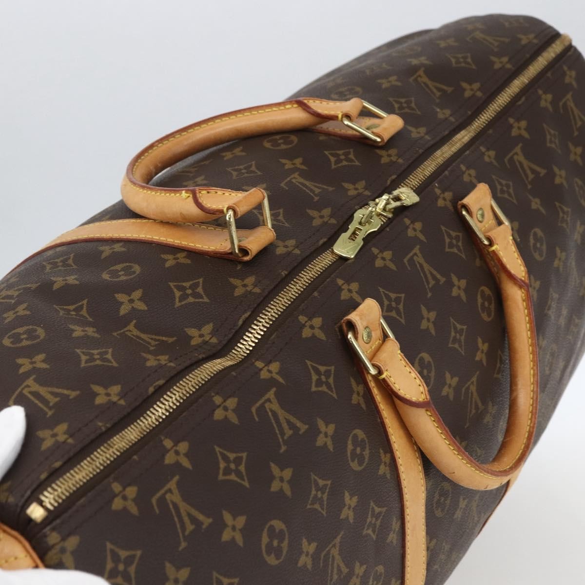 Louis Vuitton Keepall Bag Monogram Canvas Brown Canvas Travel Bag