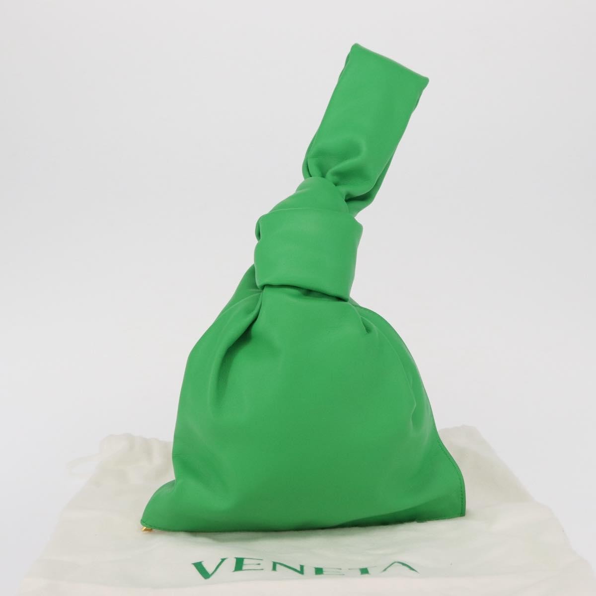 Bottega Veneta Bv Twist Bag Leather Green Leather Handbag