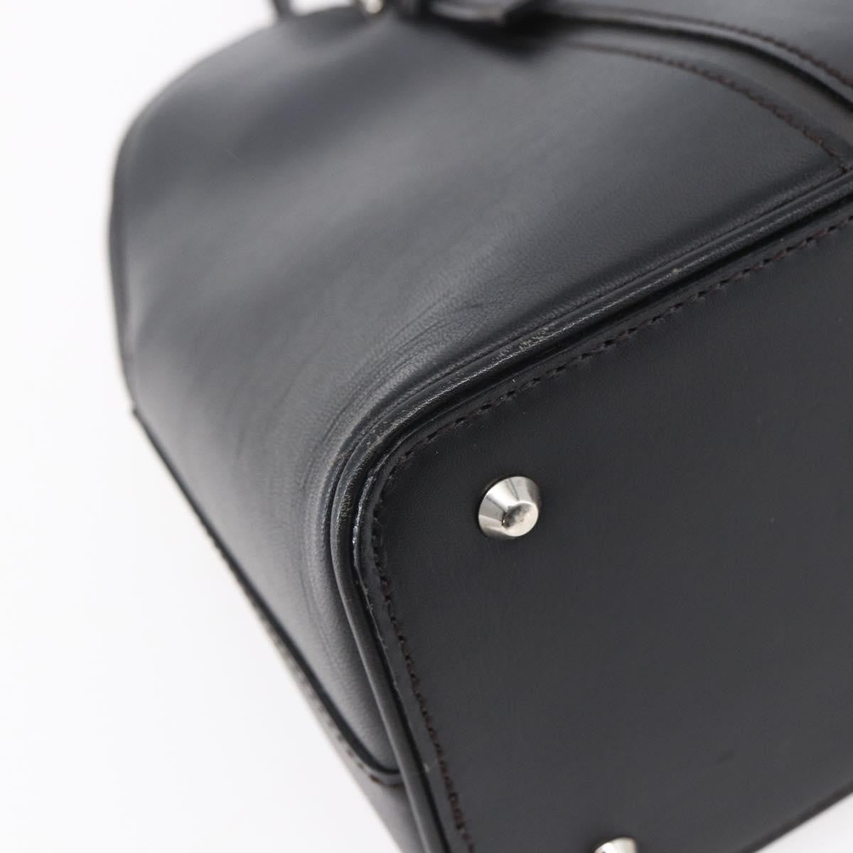 Burberry Vintage Handbag Leather Black Leather Handbag